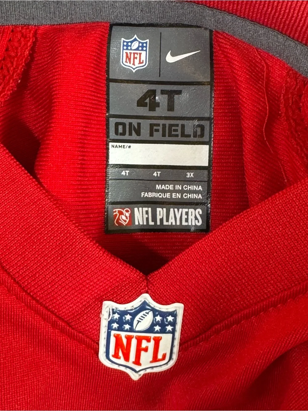 Nike NFL San Francisco 49ers Colin Kaepernick #7 Football Jersey Toddler 4T Red